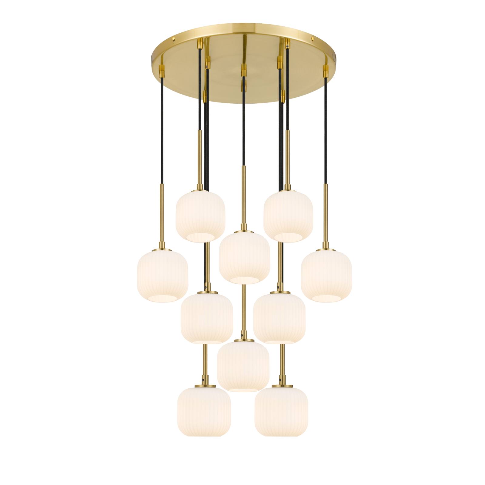 Bobo 10 Pendant, Antique Gold, Opal Matte