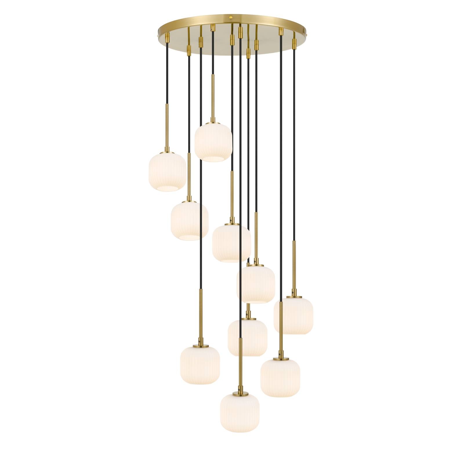 Bobo 10 Pendant, Antique Gold, Opal Matte