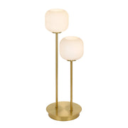 Bobo 2 Table Lamp, Opal Matte, Antique Gold
