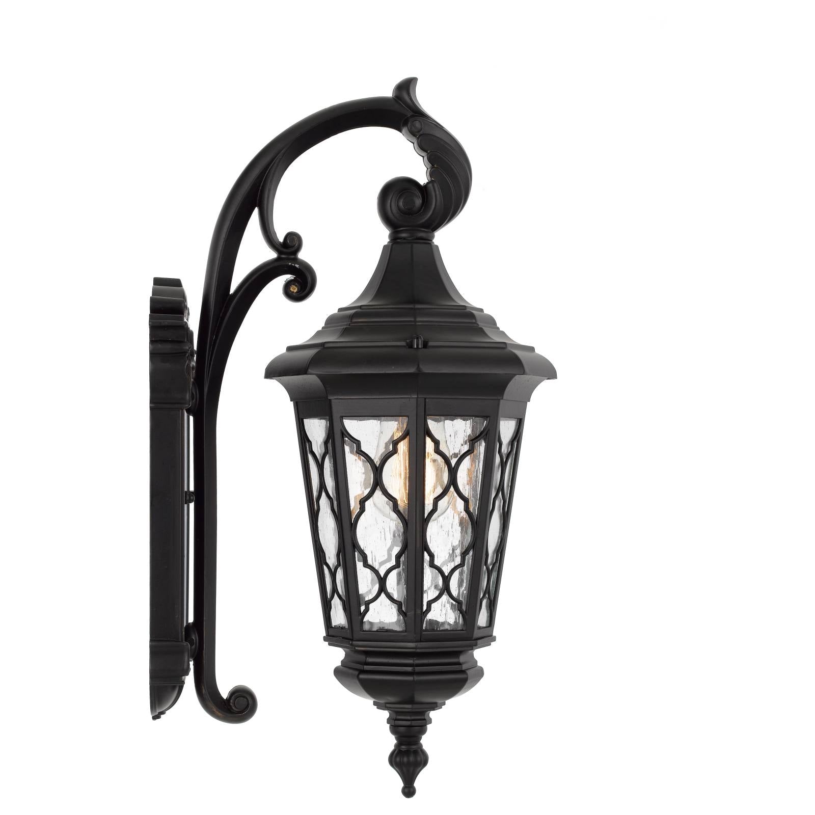 Brinley 28 Exterior Wall Bracket, Black