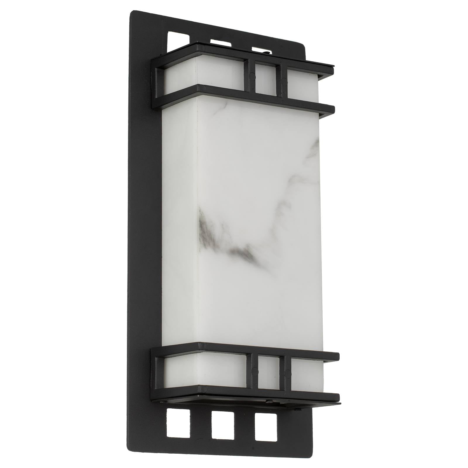 Burch Exterior Wall Light, Black Sand
