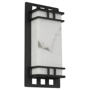 Burch Exterior Wall Light, Black Sand