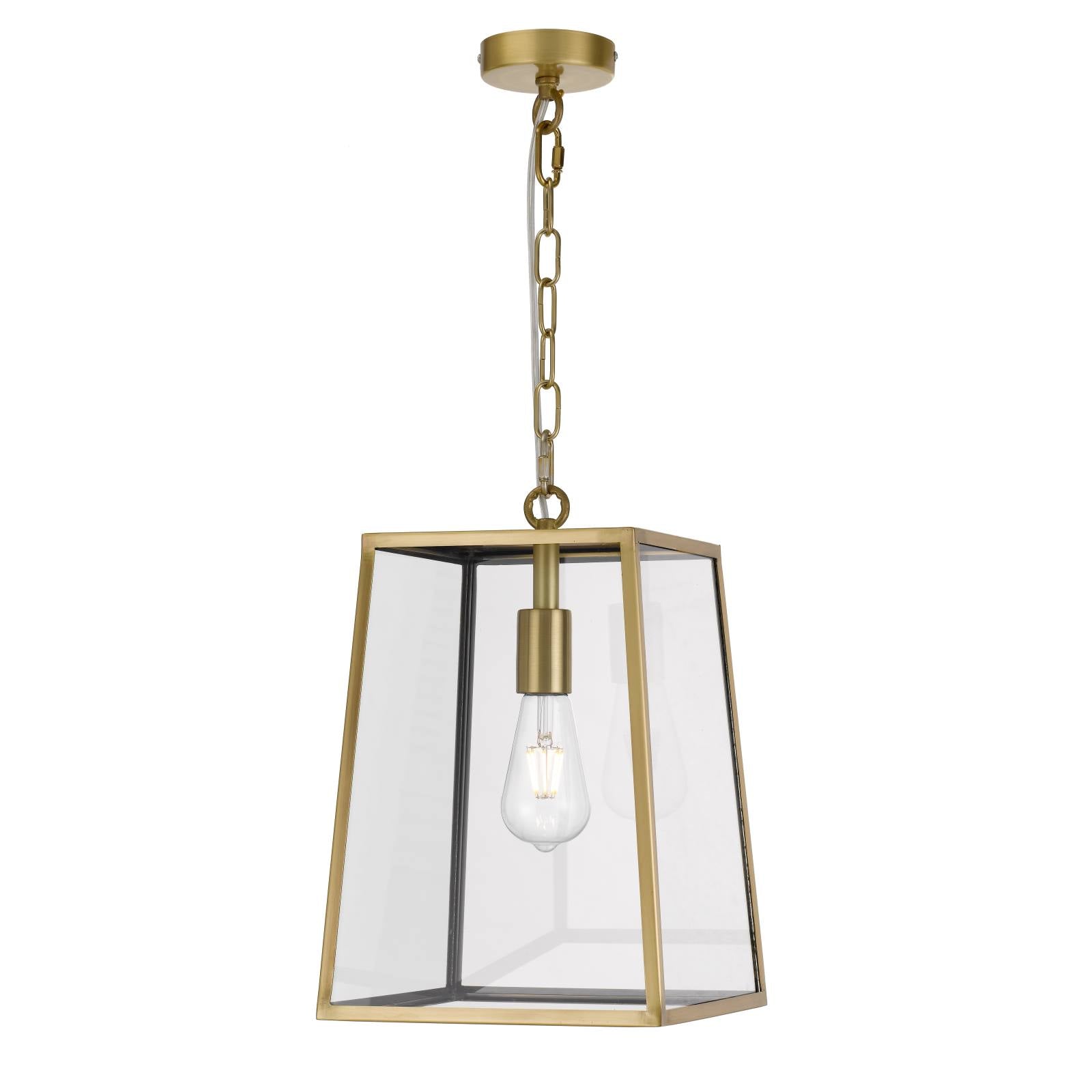 Cantena Large 25cm Pendant, Antique Brass