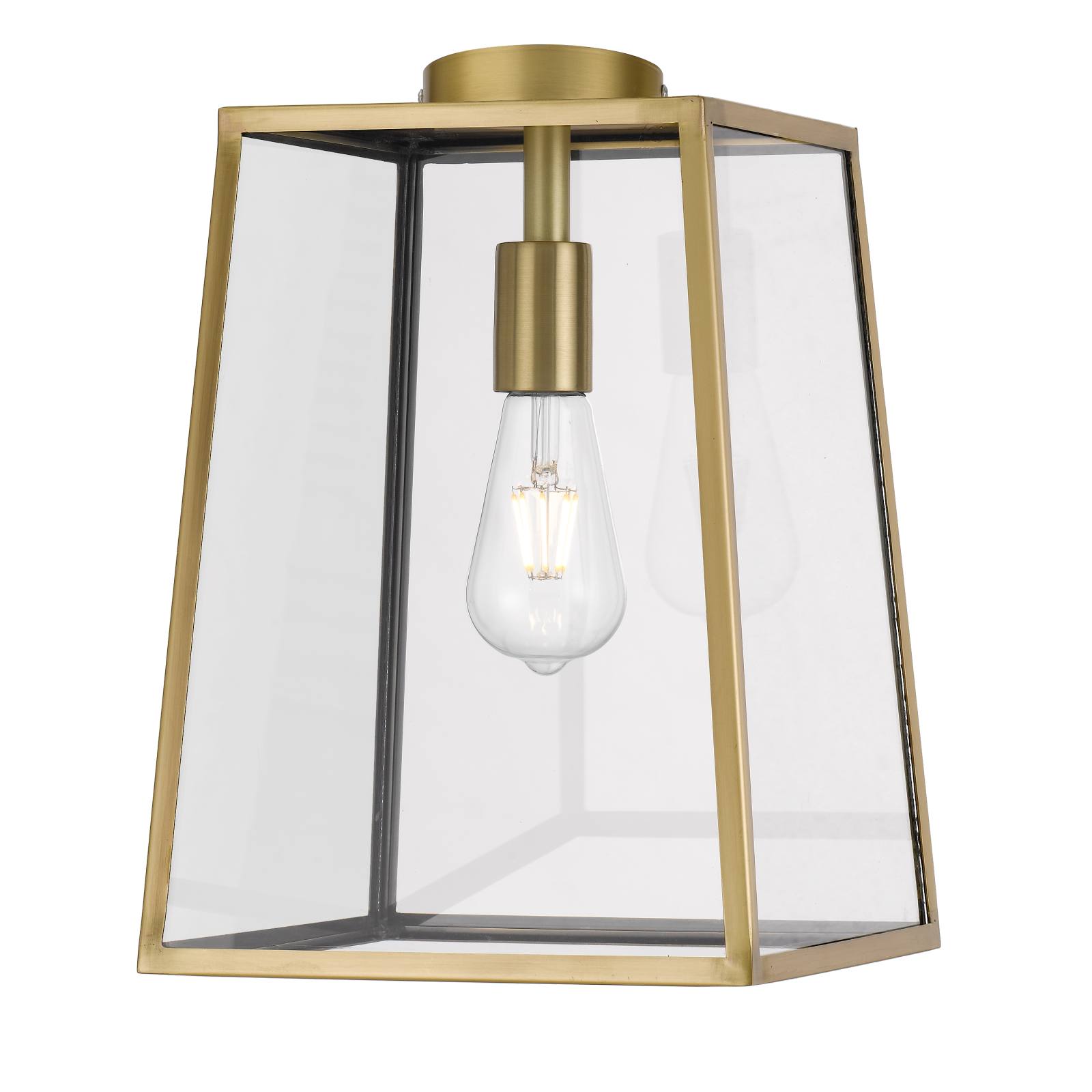 Cantena Large 25cm Pendant, Antique Brass