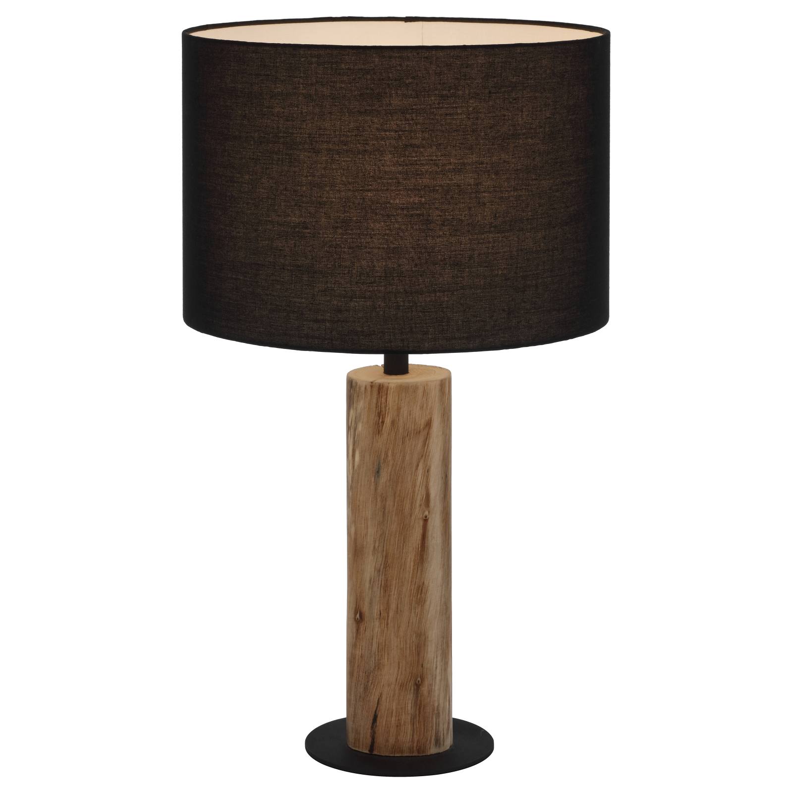Chad Table Lamp, Wood, Black