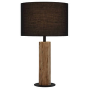 Chad Table Lamp, Wood, Black