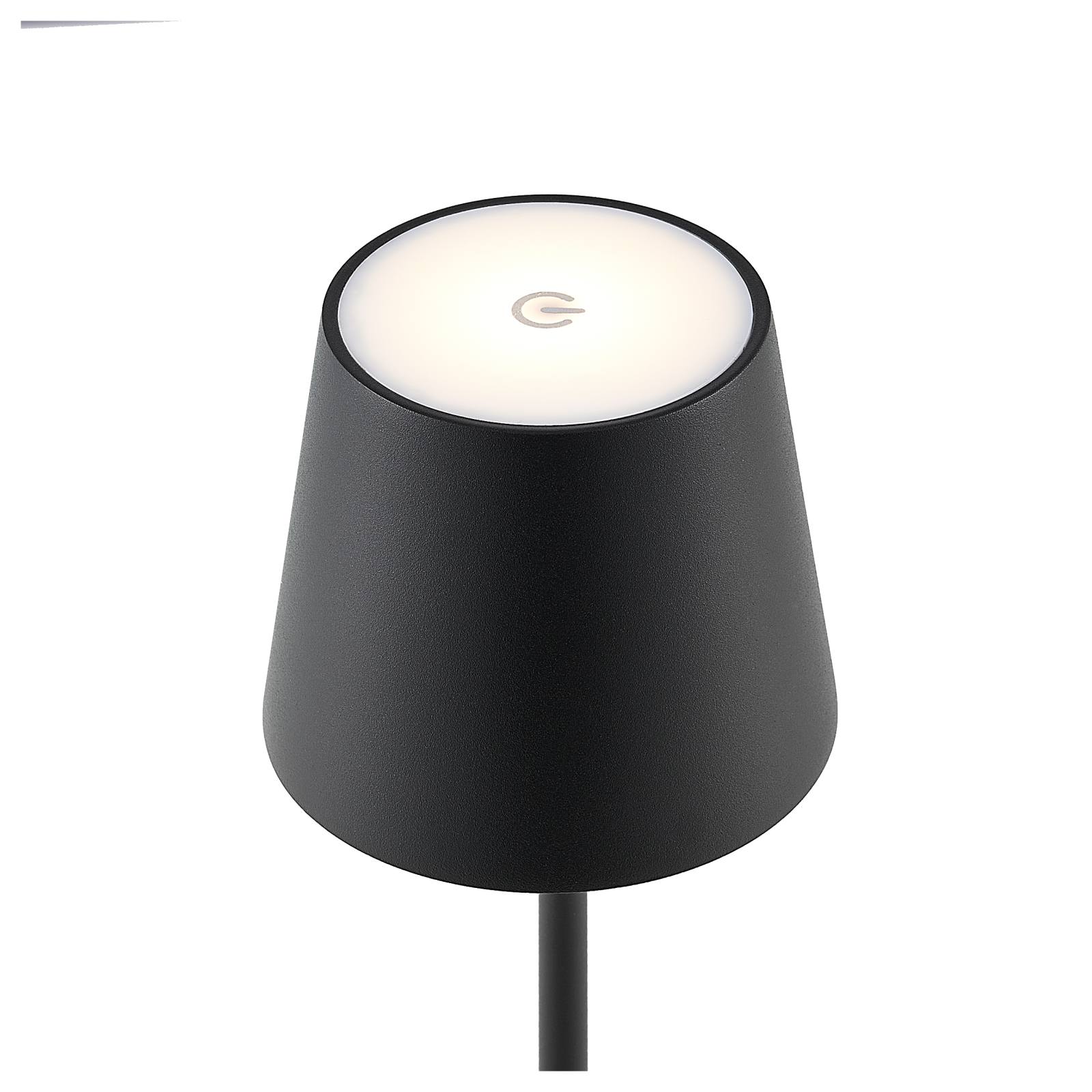 Clio Rechargeable Table Lamp, Black