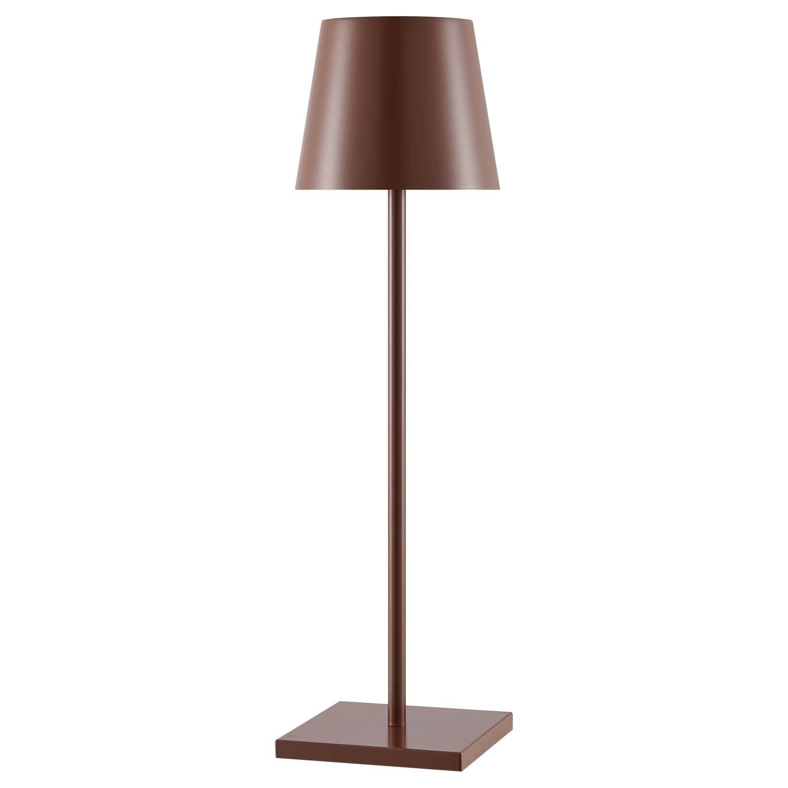 Clio Rechargeable Table Lamp, Brown