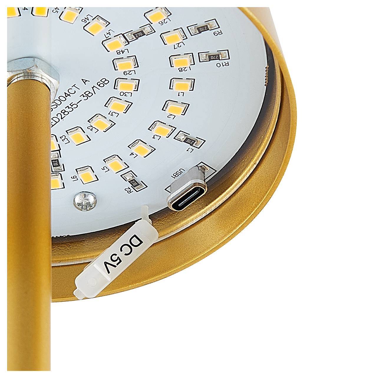 Clio Rechargeable Table Lamp, Gold