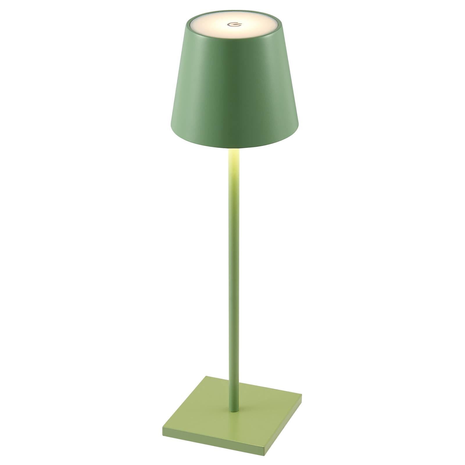 Clio Rechargeable Table Lamp, Green