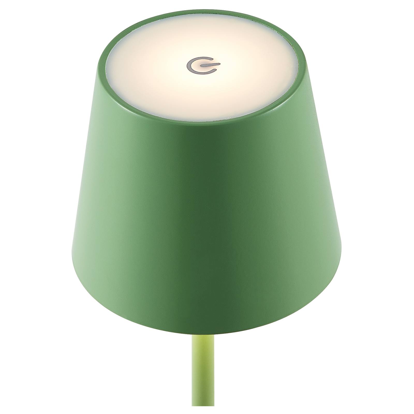 Clio Rechargeable Table Lamp, Green