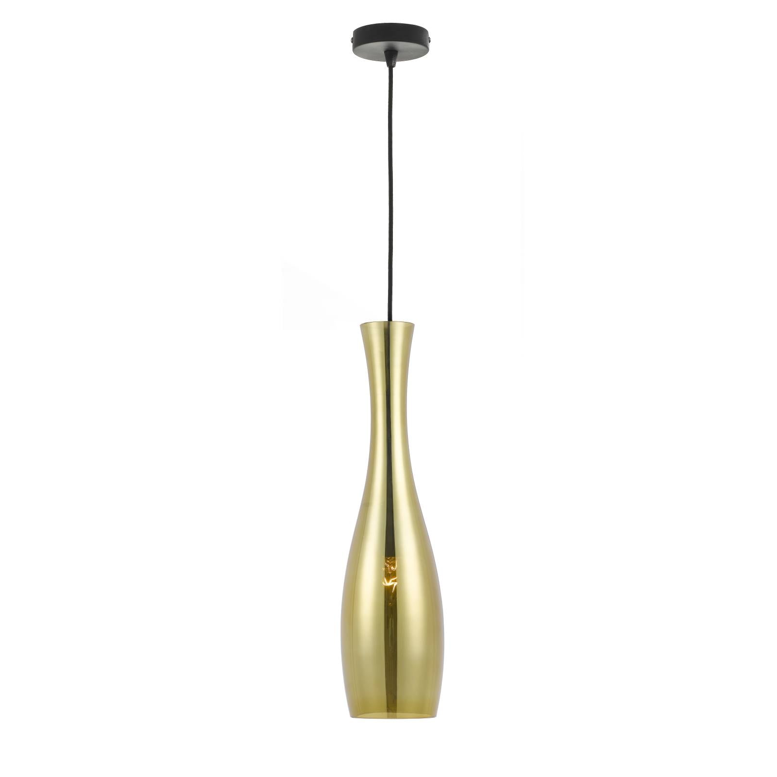 Conie Pendant, Black, Gold