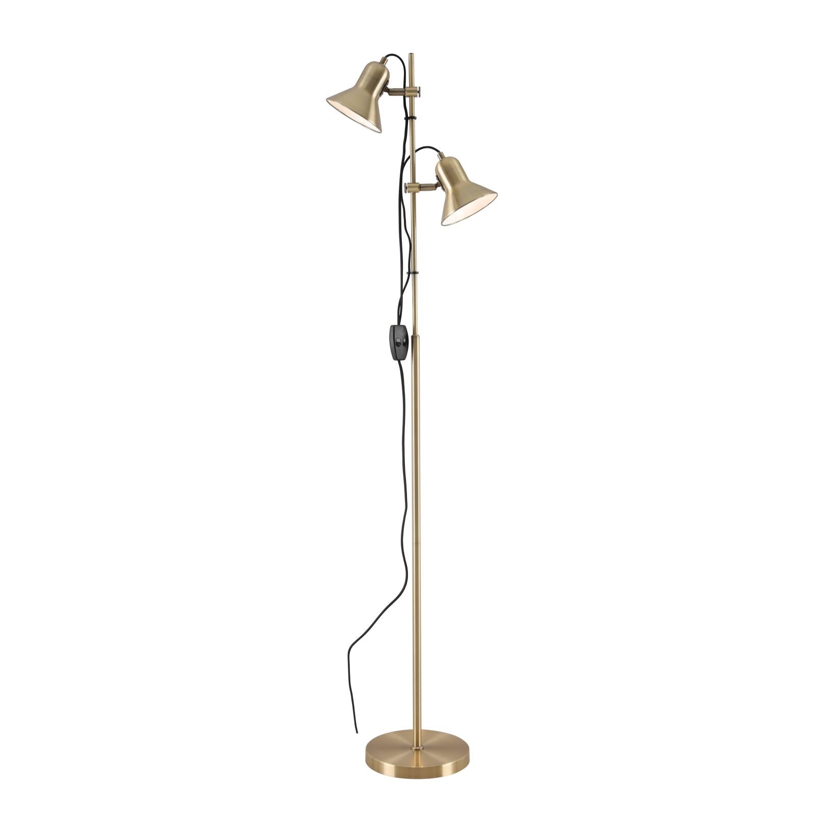 Corelli 2 Floor Lamp, Antique Brass