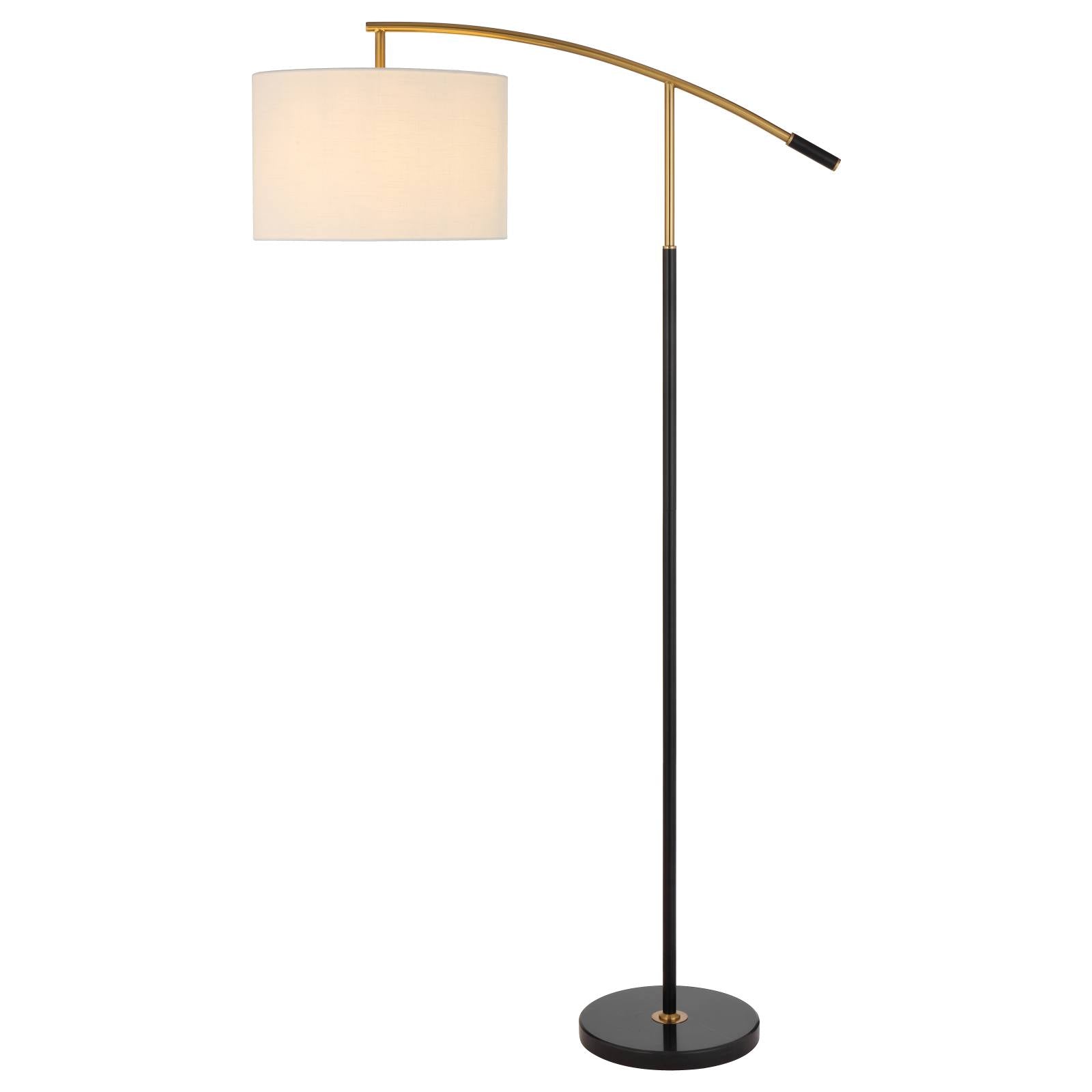 Cruz Floor Lamp, Black, Ivory