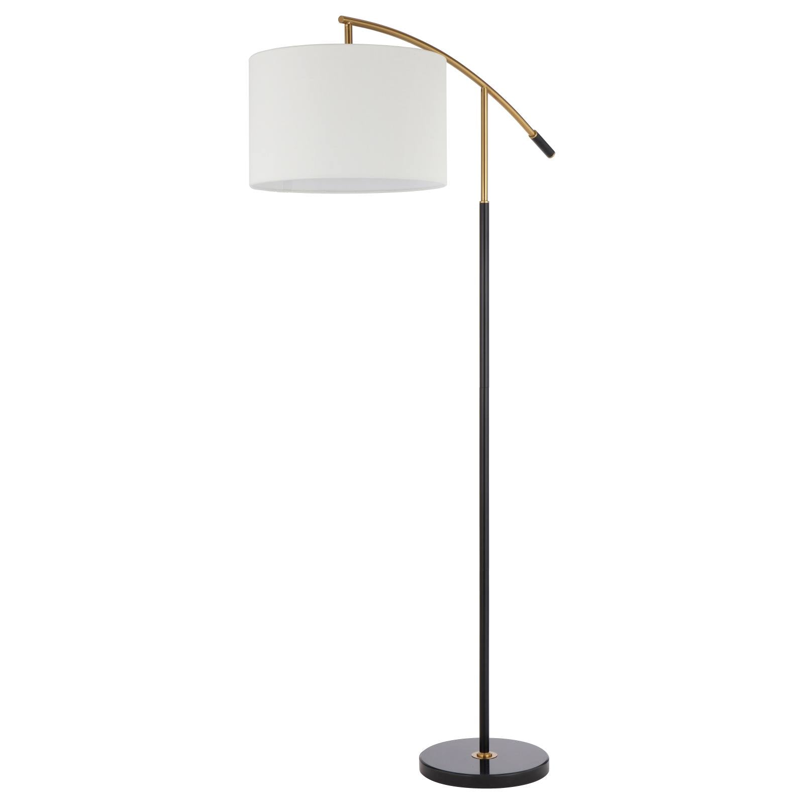Cruz Floor Lamp, Black, Ivory