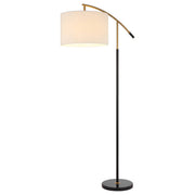 Cruz Floor Lamp, Black, Ivory