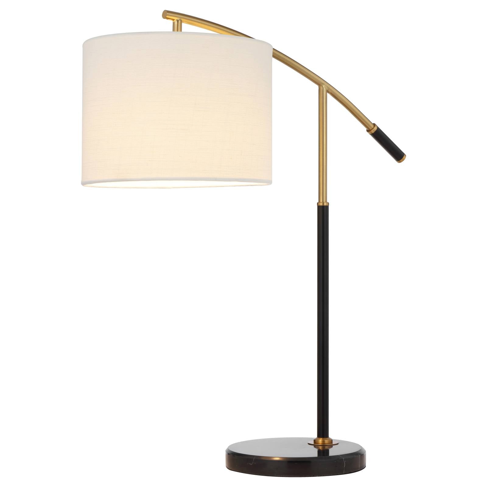 Cruz Table Lamp, Black, Gold, Ivory