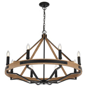 Darien 8 Lights Pendant, Ash, Black