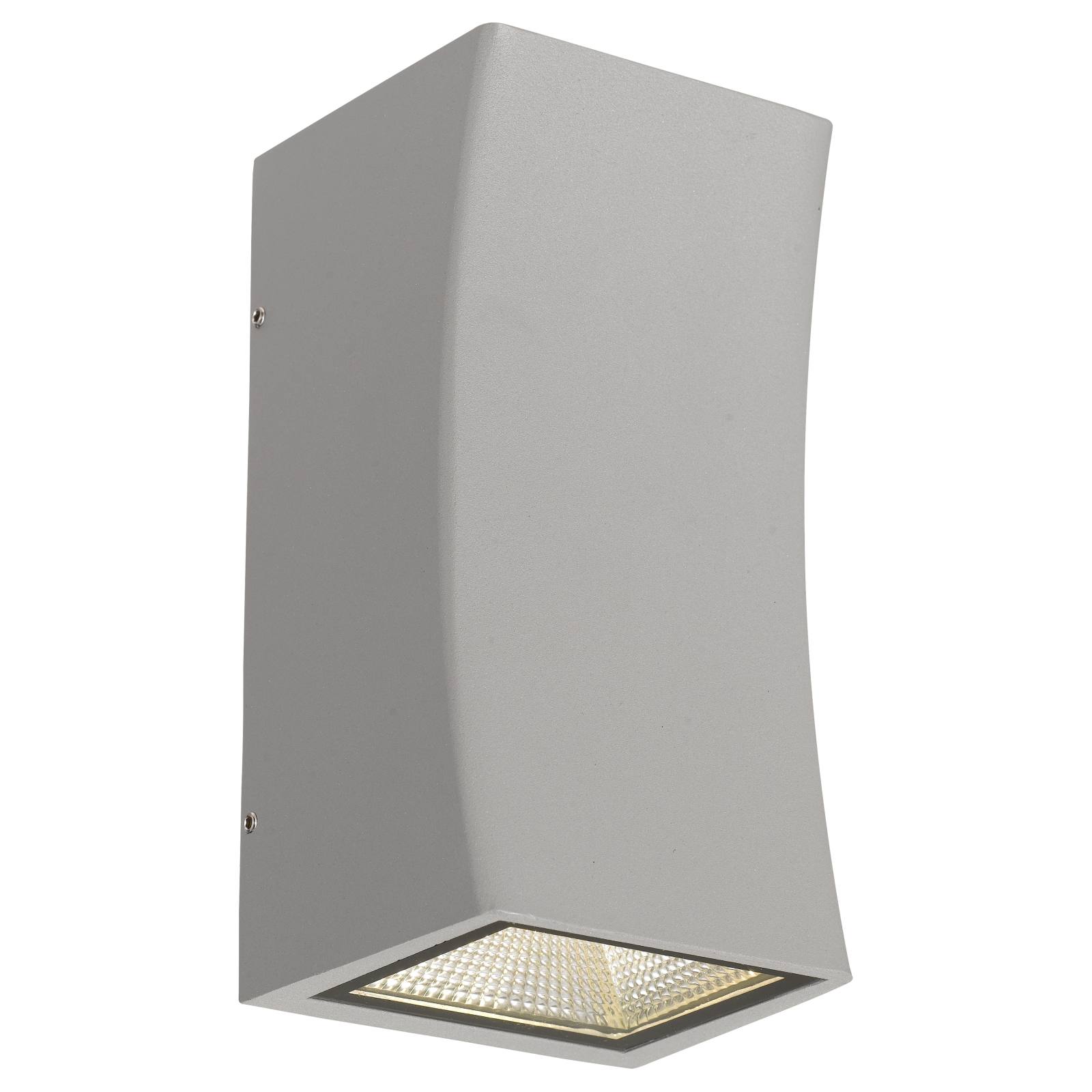 Dash Exterior 2 Wall Light, Silver