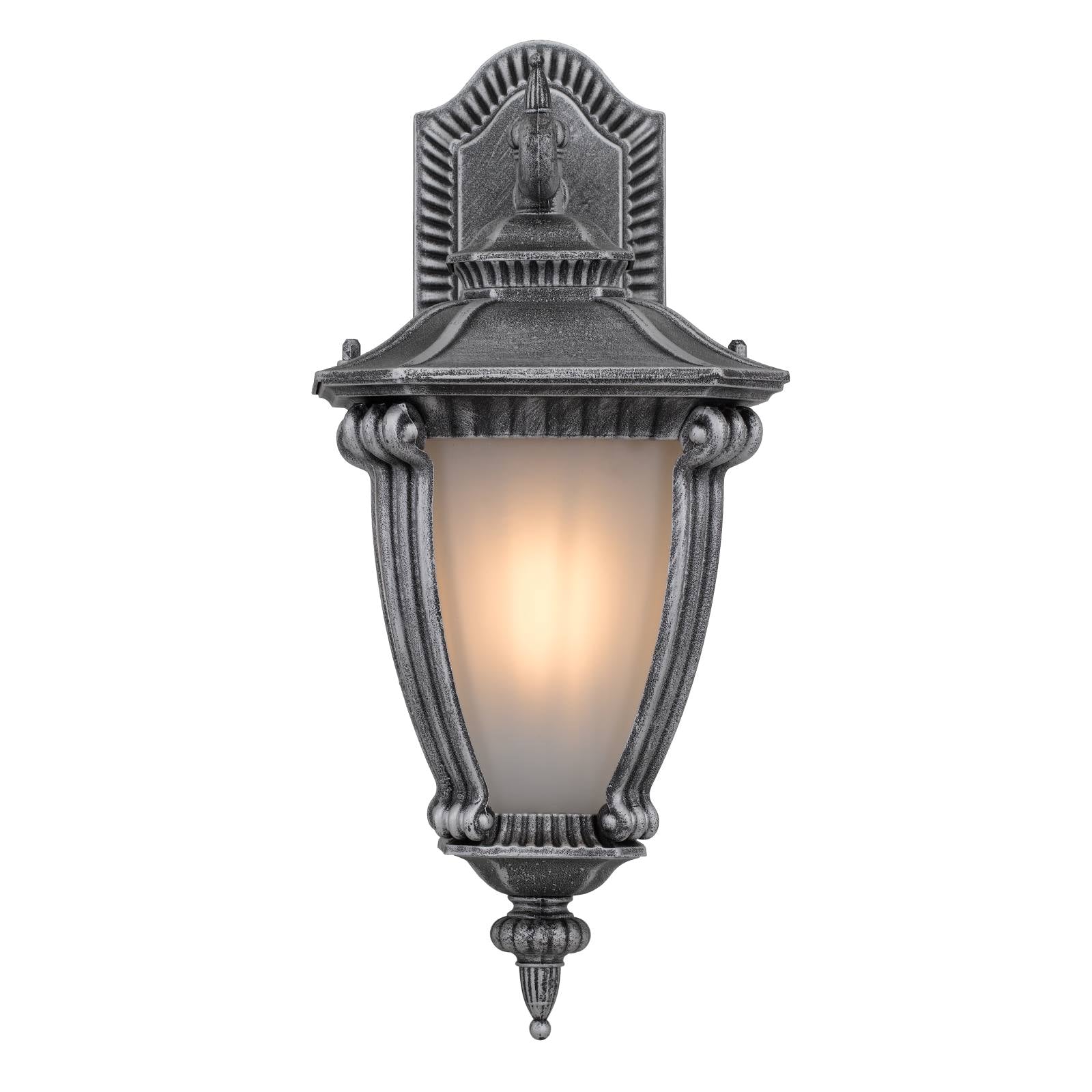 Delfino Exterior Wall Light, Silver