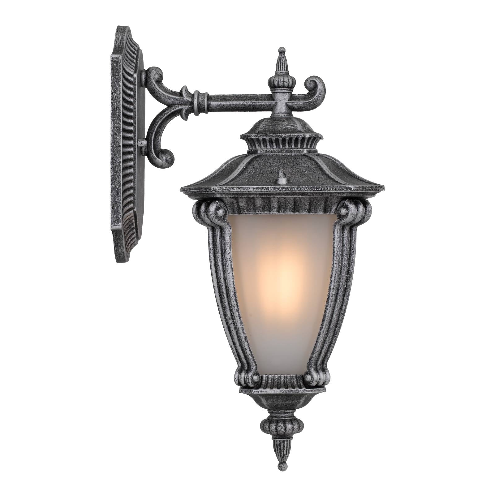 Delfino Exterior Wall Light, Silver