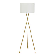 Denise Floor Lamp, Ivory, Antique Gold