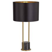 Desire Table Lamp, Black, Antique Gold