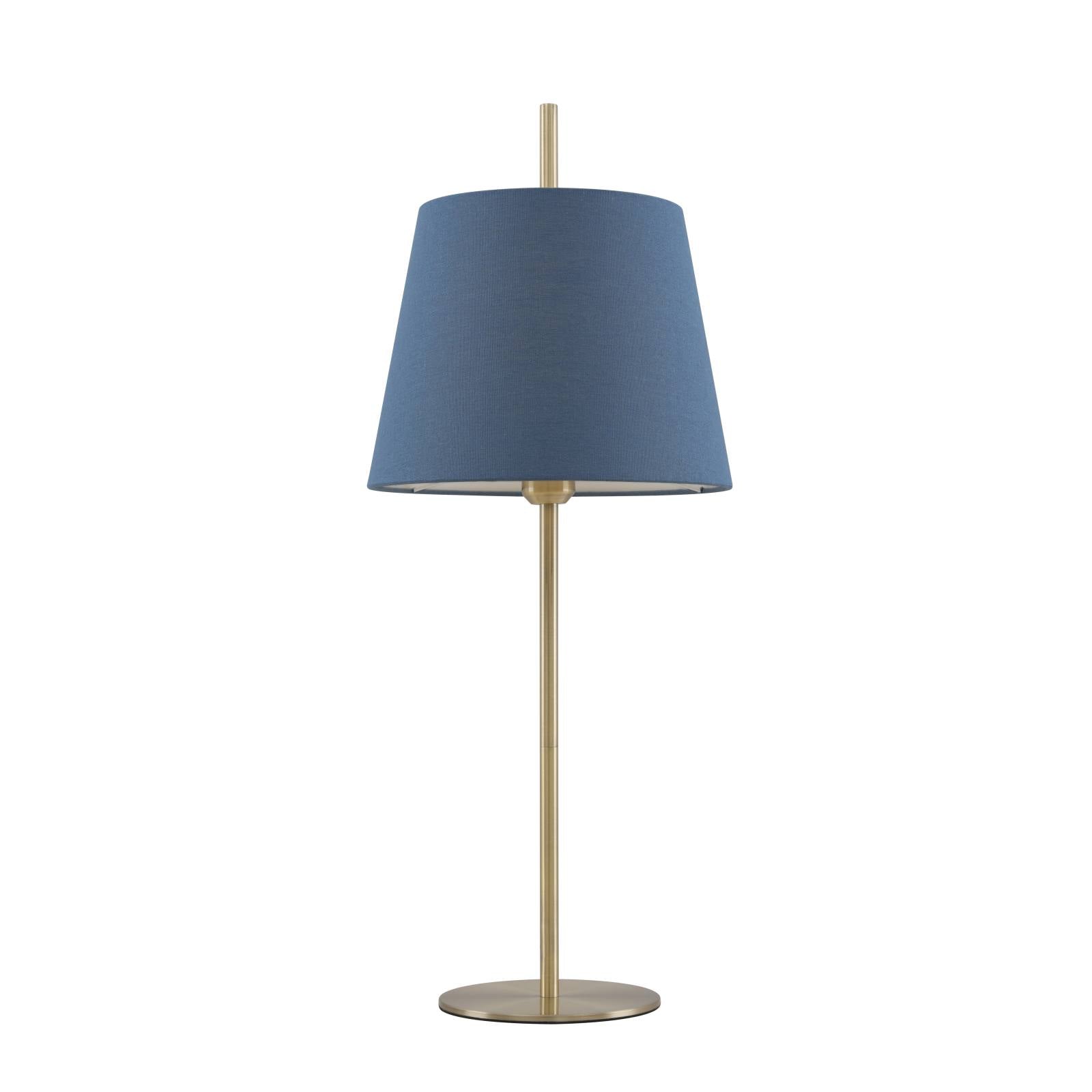 Dior Table Lamp, Antique Brass, Blue