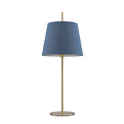 Dior Table Lamp, Antique Brass, Blue
