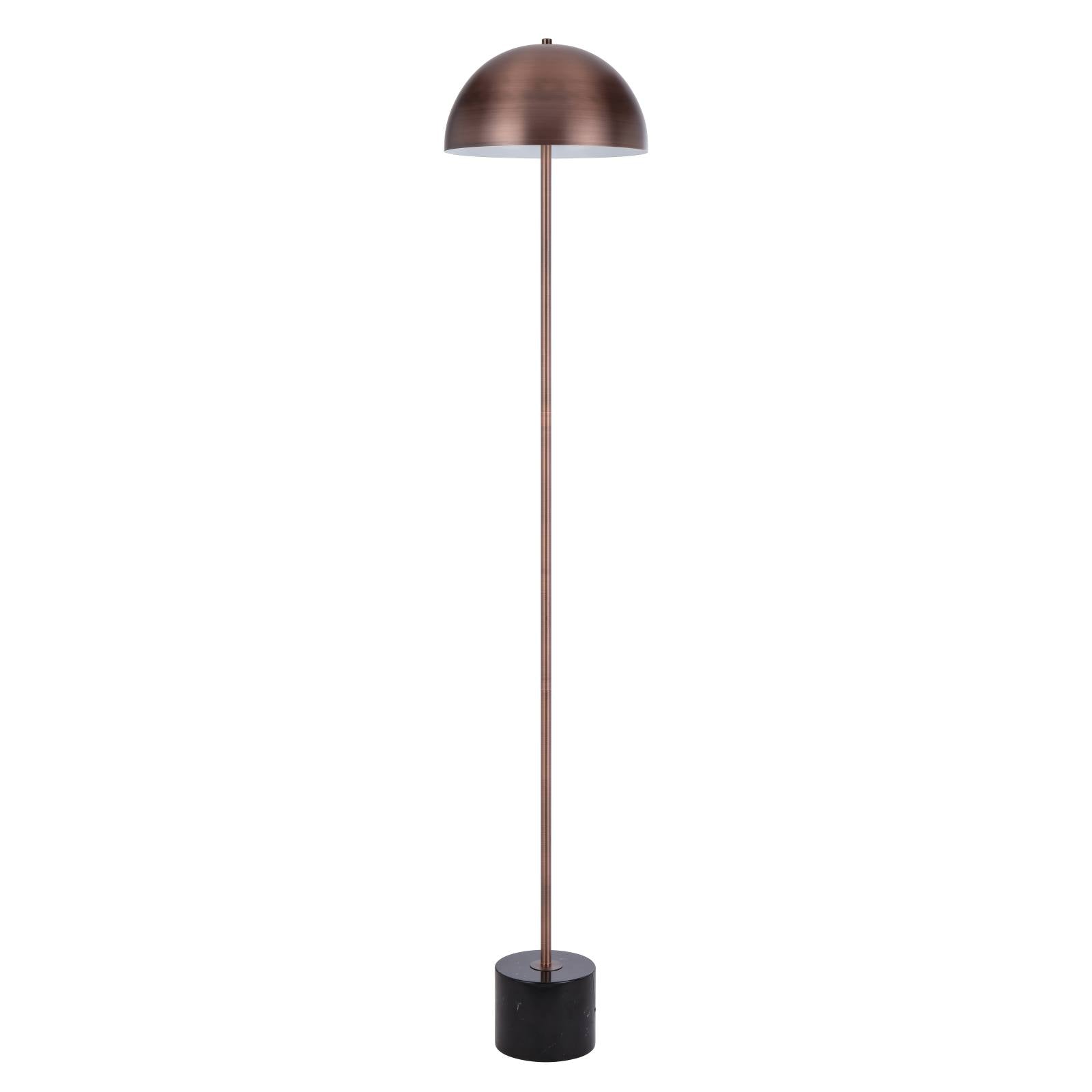 Domez Floor Lamp, Bronze with Black Marble