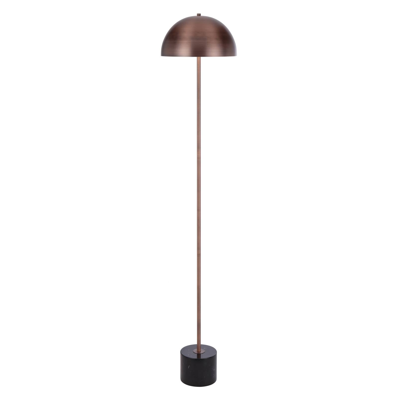 Domez Floor Lamp, Bronze with Black Marble