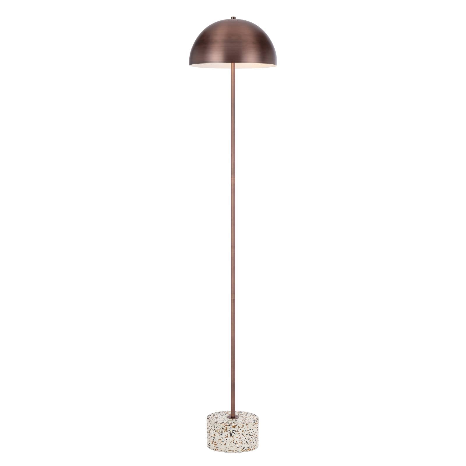 Domez Floor Lamp, Bronze with White Terrazzo
