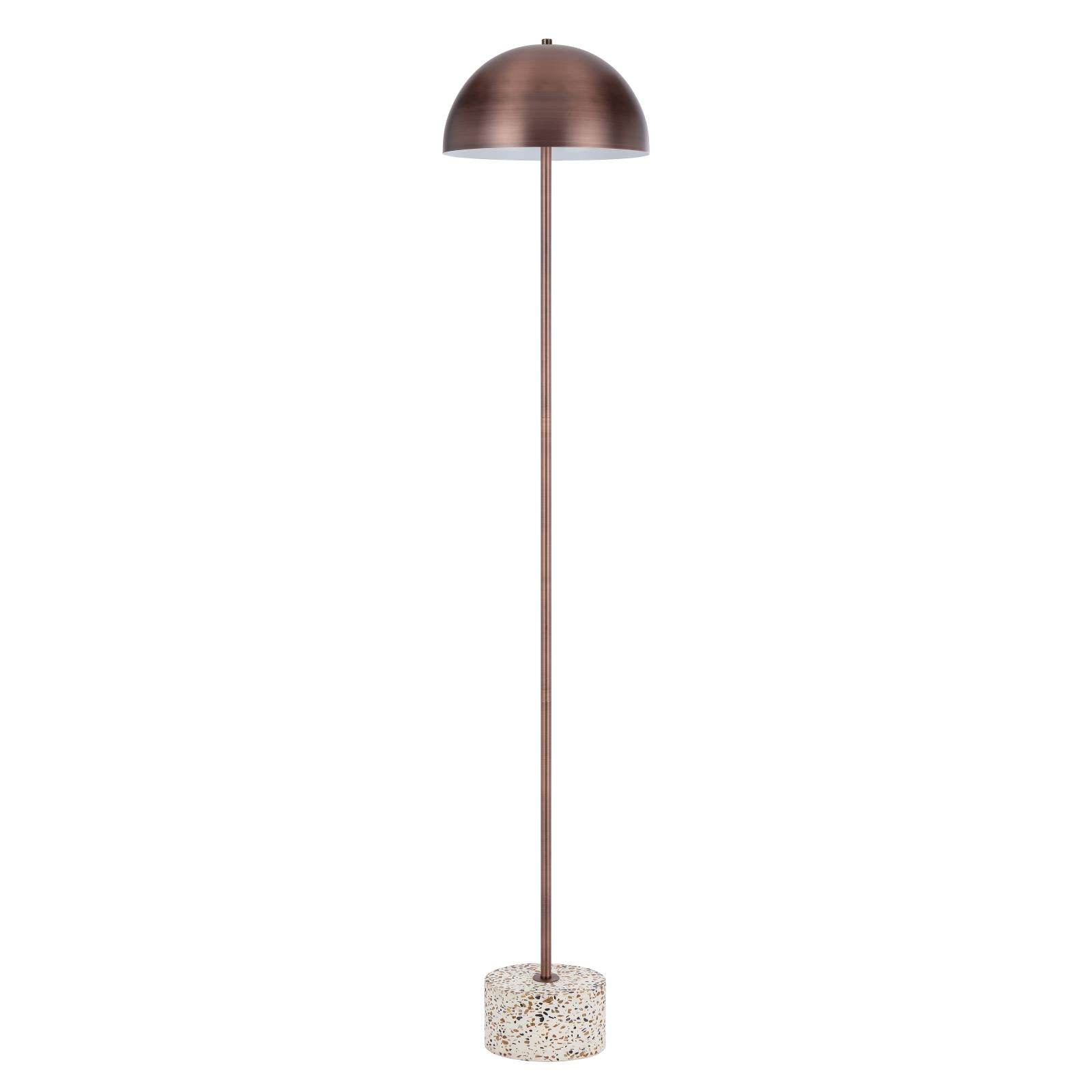 Domez Floor Lamp, Bronze with White Terrazzo