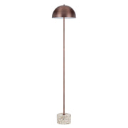 Domez Floor Lamp, Bronze with White Terrazzo