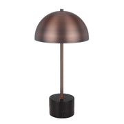 Domez Table Lamp, Bronze with Black Marble