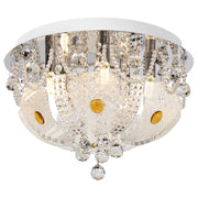 Elanza 40 CTC, Frost Glass, Citrine, Crystal Glass