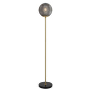 Elwick Floor Lamp, Smoke Glass