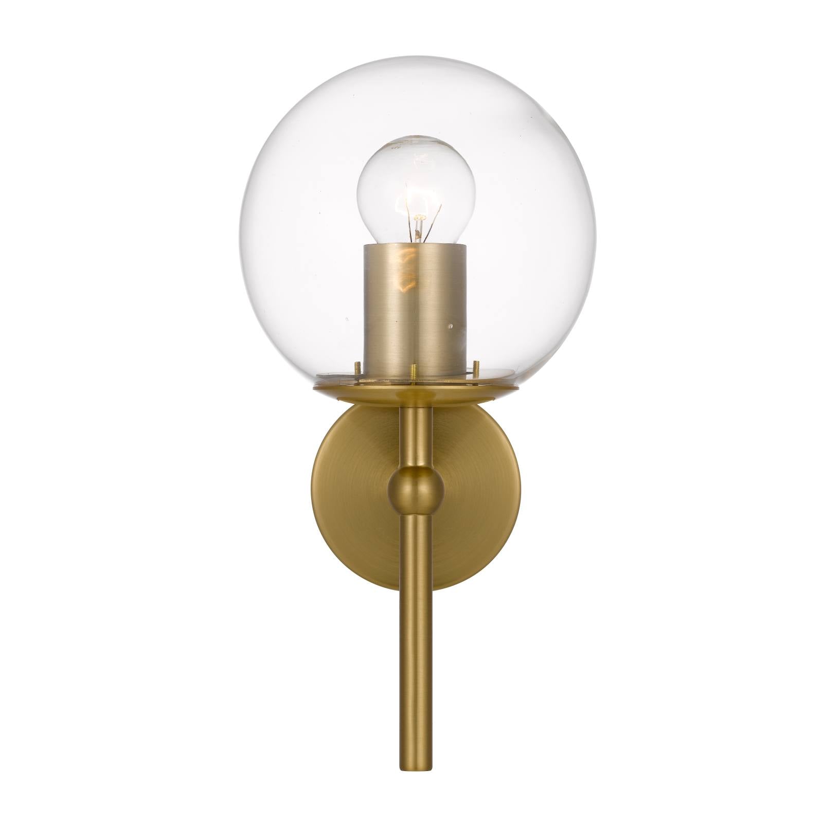 Eterna 1 Light Wall Light, Antique Gold
