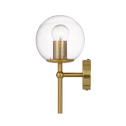 Eterna 1 Light Wall Light, Antique Gold