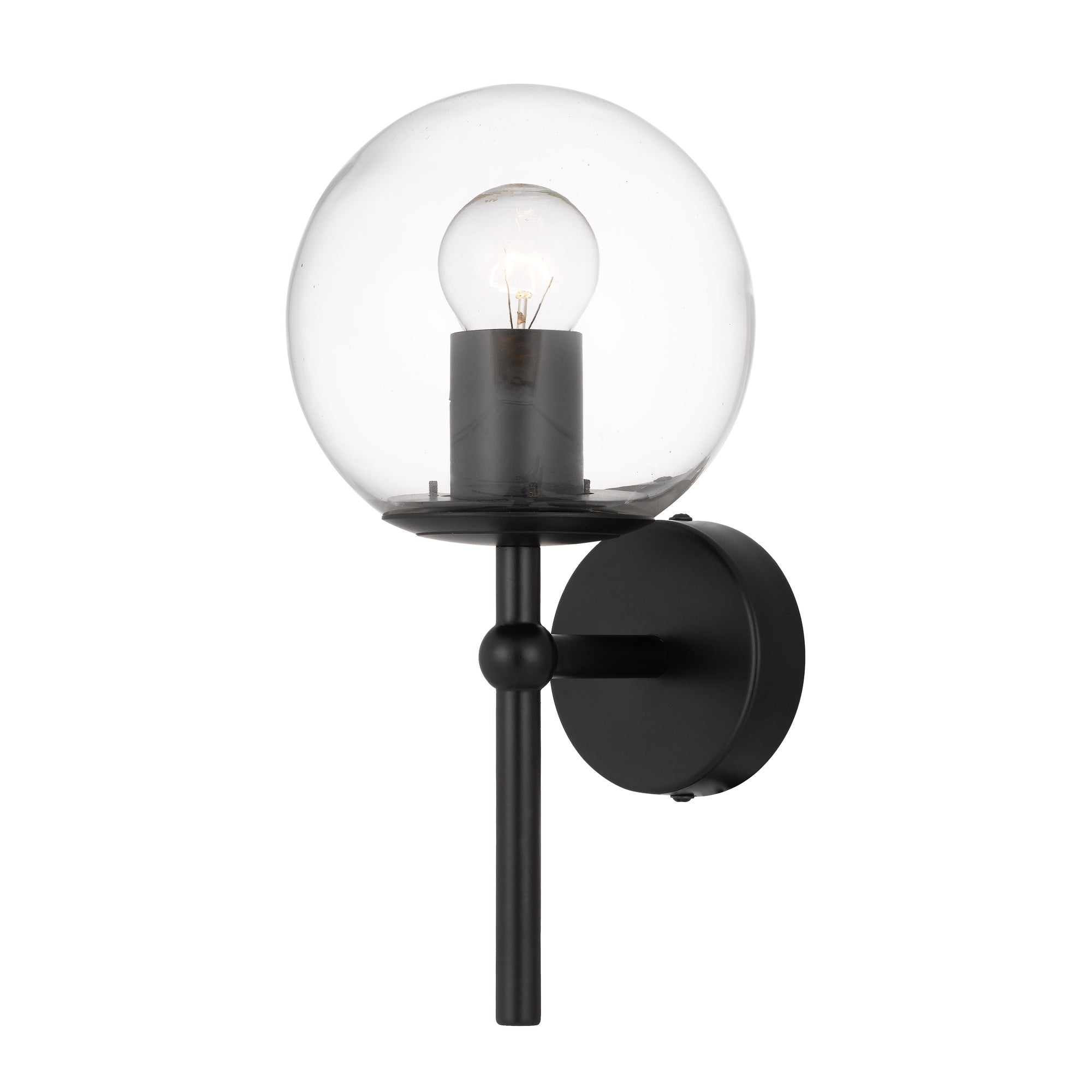 Eterna 1 Light Wall Light, Black