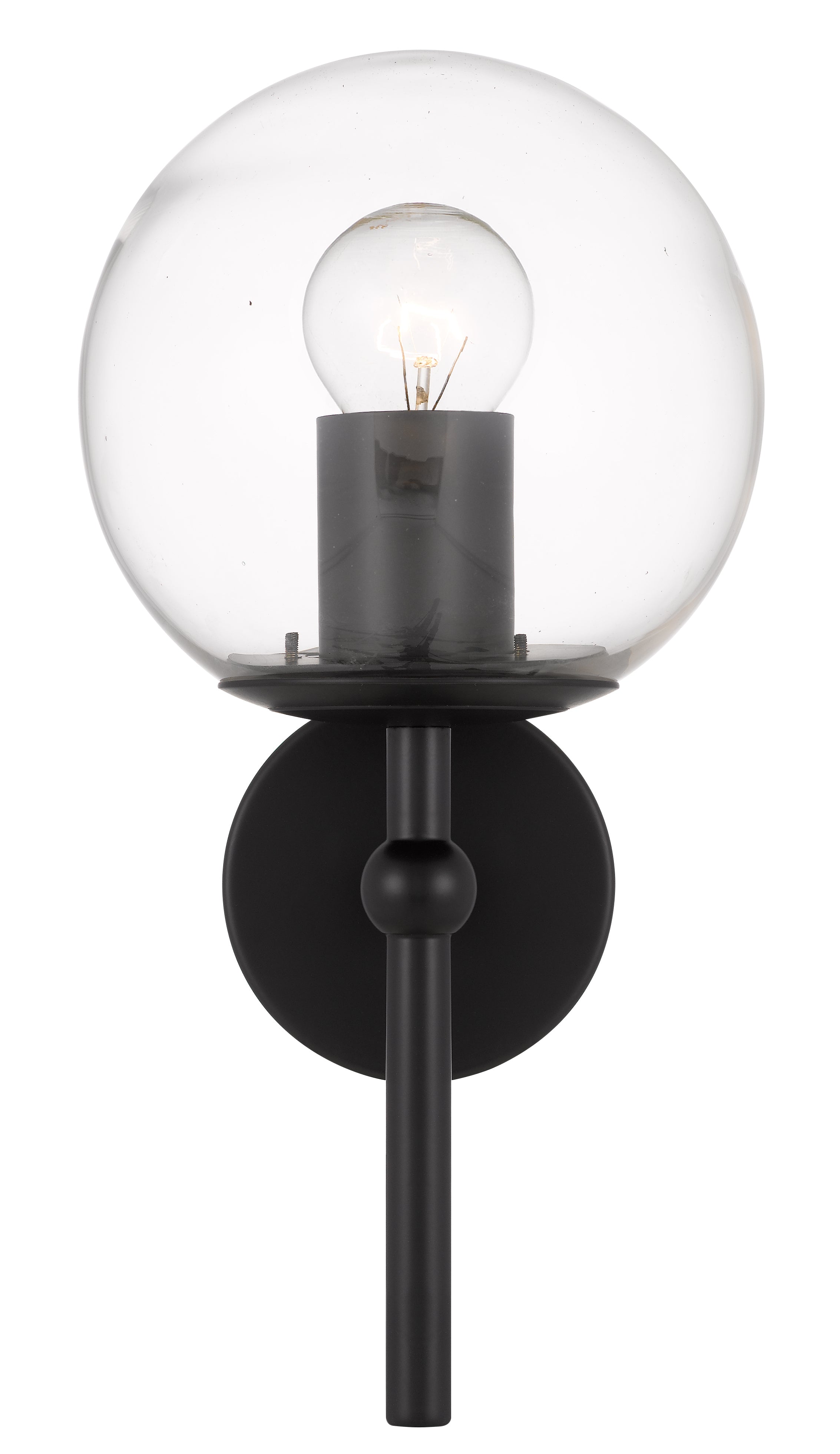 Eterna 1 Light Wall Light, Black