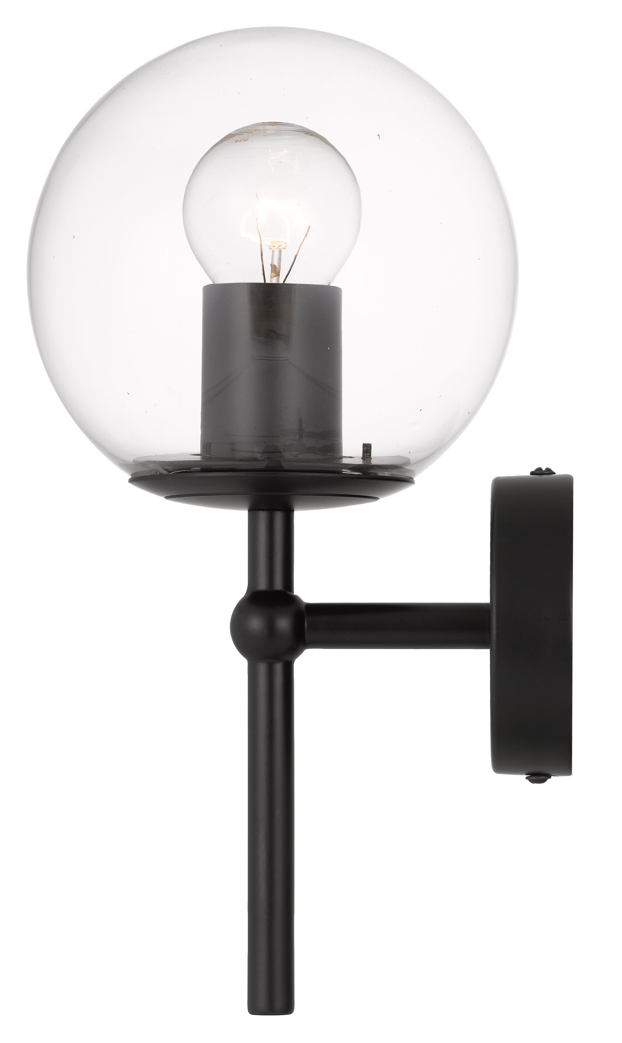 Eterna 1 Light Wall Light, Black