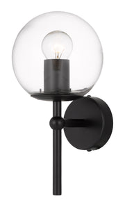 Eterna 1 Light Wall Light, Black