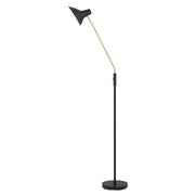 Farbon Floor Lamp, Black, Brass