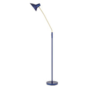 Farbon Floor Lamp, Blue, Brass