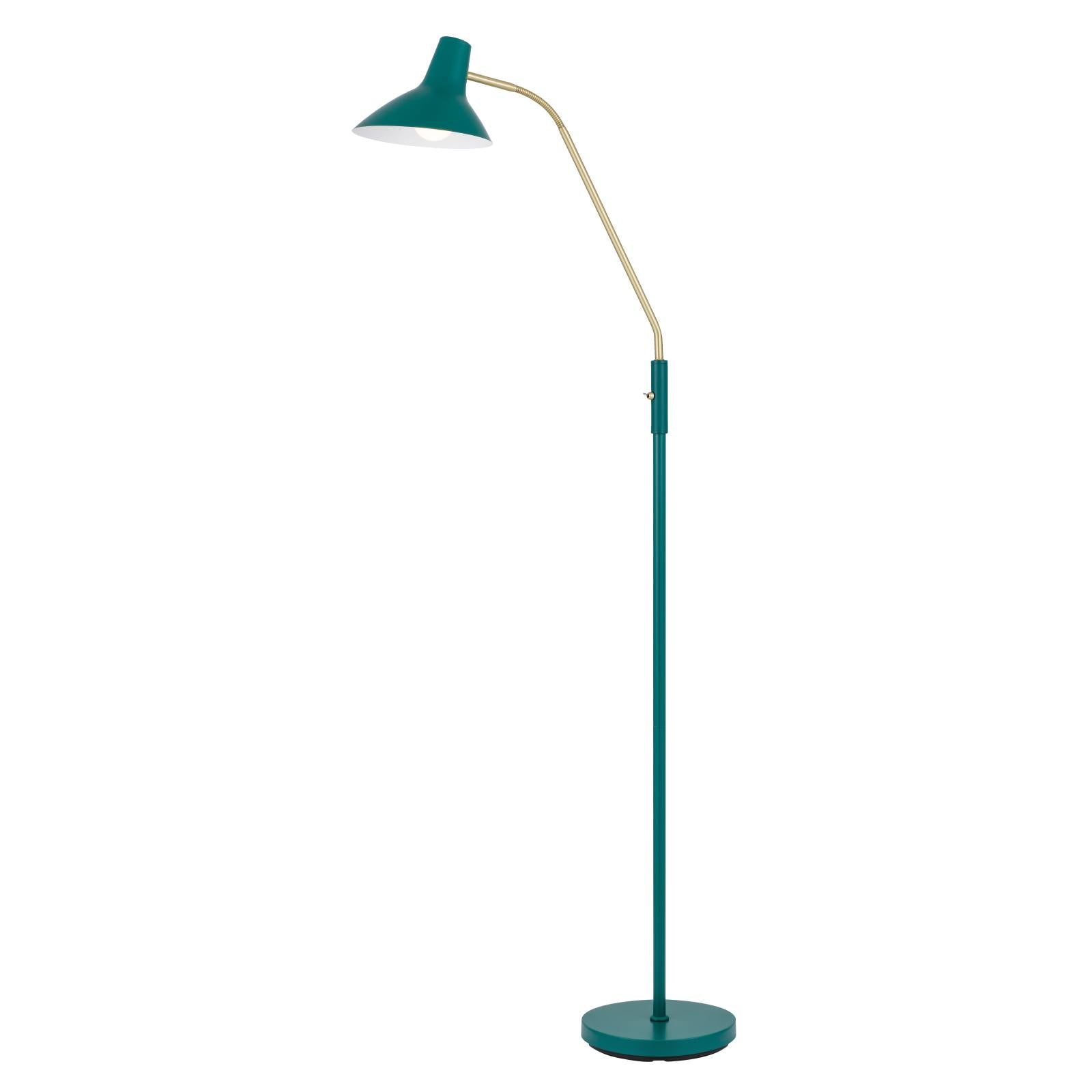 Farbon Floor Lamp, Brass, Green