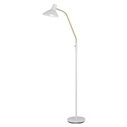 Farbon Floor Lamp, Brass, White