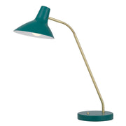 Farbon Table Lamp, Brass, Green