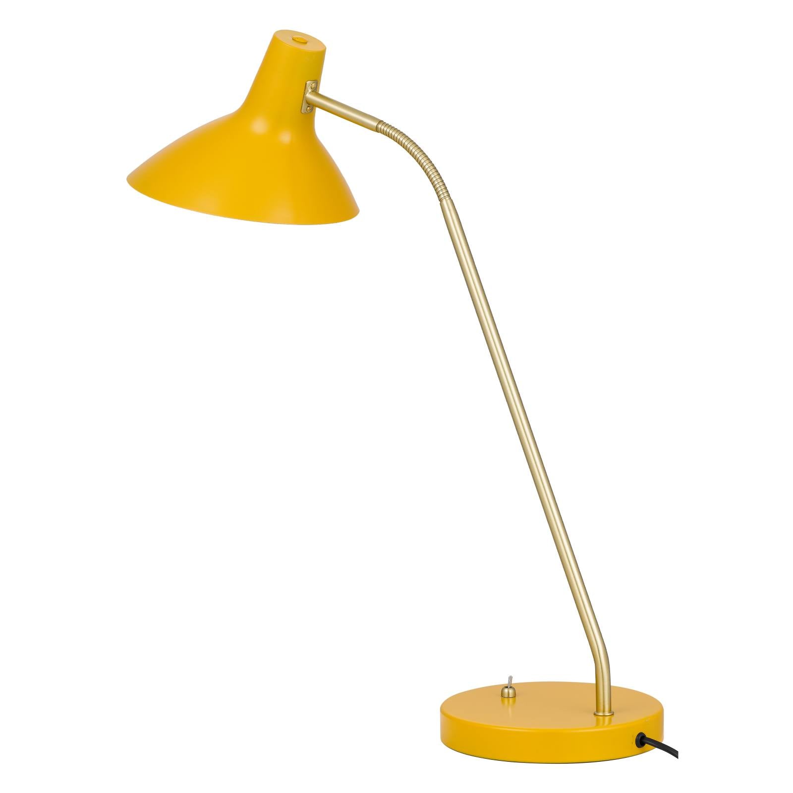 Farbon Table Lamp, Yellow, Brass