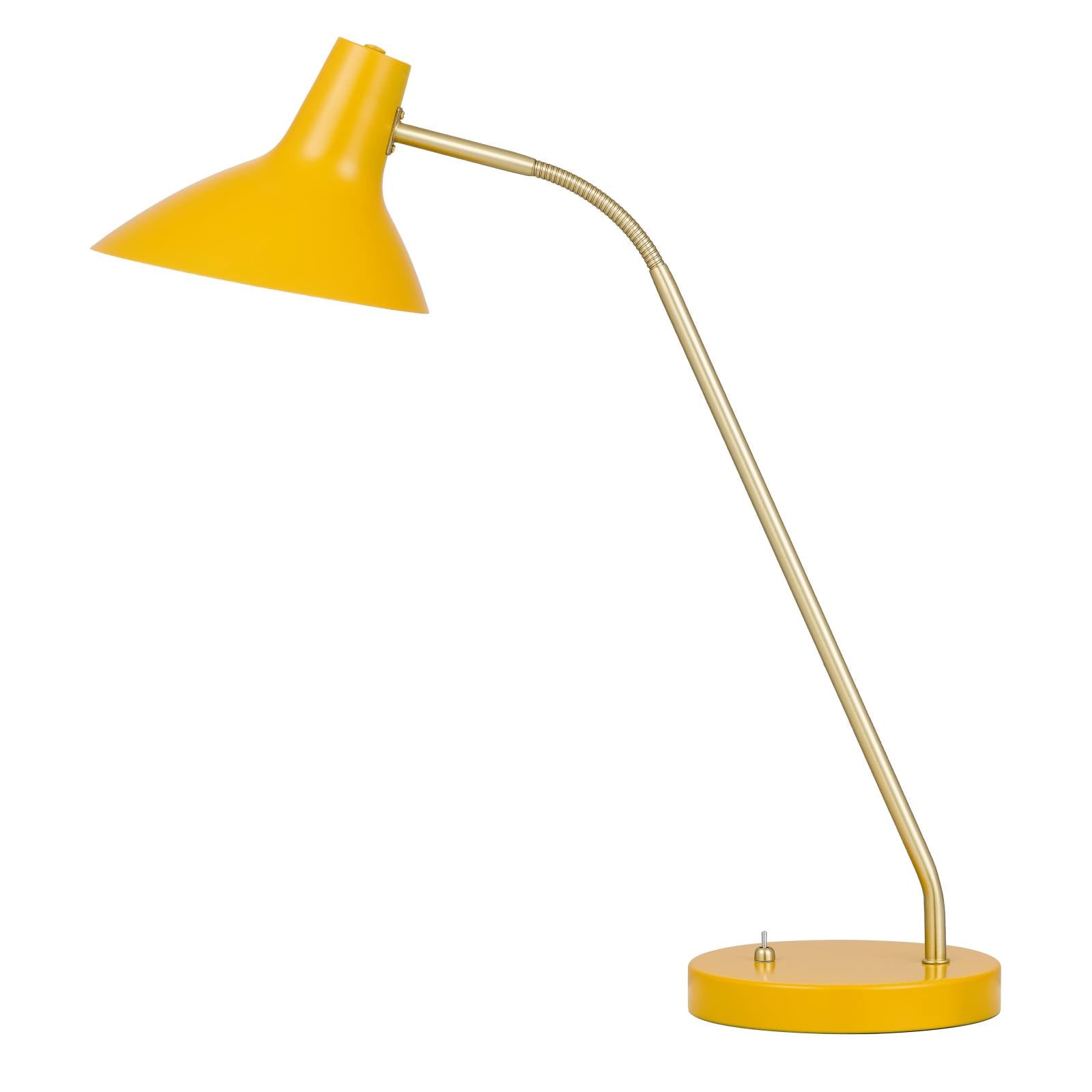 Farbon Table Lamp, Yellow, Brass